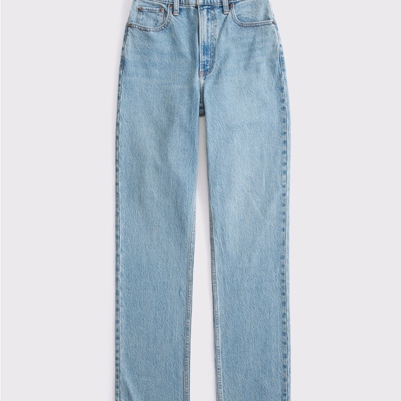 Abercrombie Medium Ultra High Rise Straight Leg Jeans 28 Short - Picture 1 of 3